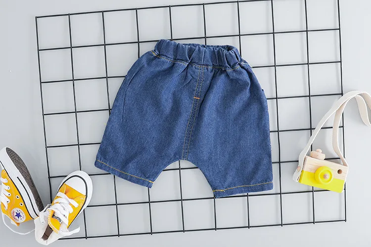 Summer explosion children's clothing boy car printing short-sleeved T-shirt jeans two-piece tide Cotton clothes baby suit sets |