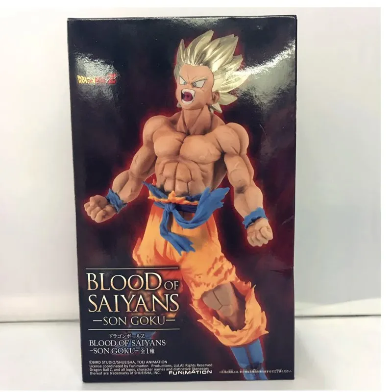 7 &quotаниме Dragon Ball Z Son Goku Супер Saiyan Blood of Saiyans 18 см ПВХ фигурка Коллекционная модель