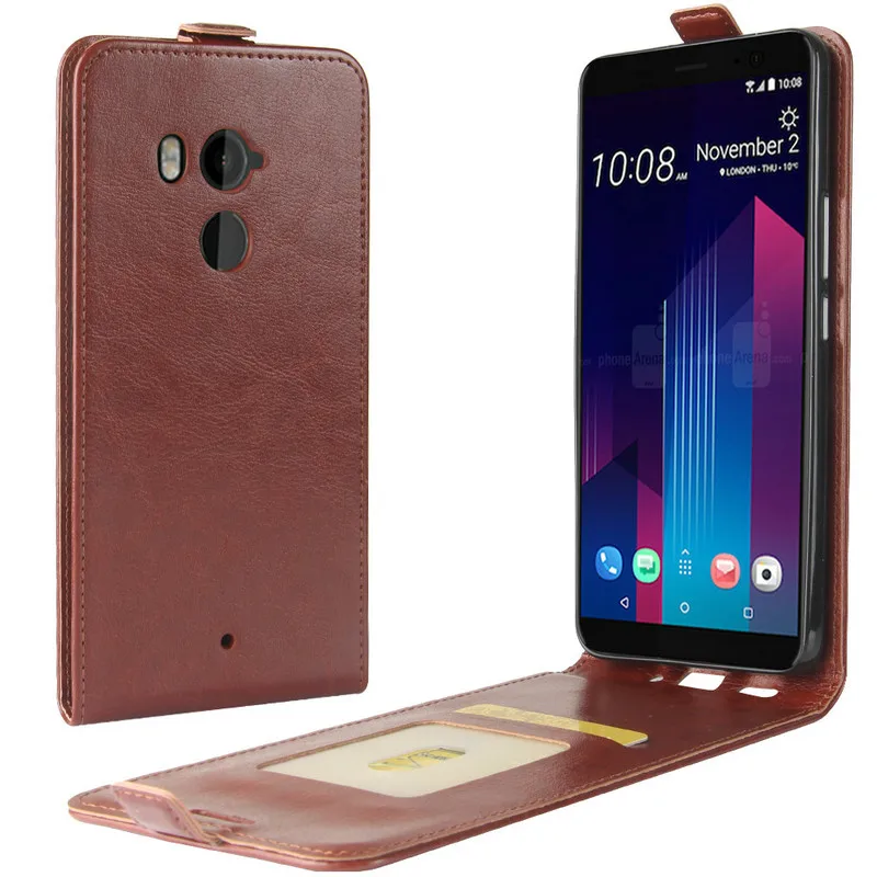 Кожаный чехол в стиле ретро WIERSS для HTC U11 PLUS + 64 Гб 128 ГБ кошелек Флип Кожаные чехлы
