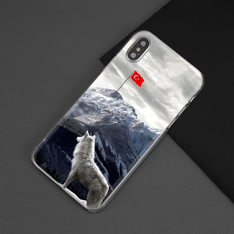 Чехол с турецким флагом и волком для iPhone 12 Mini XS Max XR X 10 7 7S 8 6 6S Plus 5S SE 5 жесткие чехлы