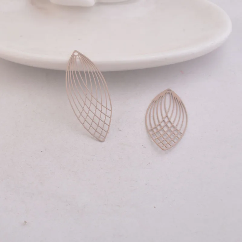 Khaki 50 шт. AC8987 15 мм* 40 мм Большие Овальные Подвески Diy Ювелирные компоненты - Окраска металла: Khaki