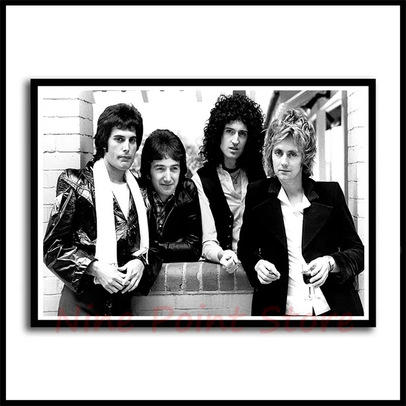 Queen Rock Music постер с покрытием, бумажные постеры для бара кафе, домашний Декор, живопись, наклейка на стену, без рамки - Цвет: Розовый