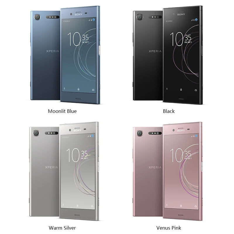 Разблокированный sony X peria XZ1 G8342/G8341 64G rom 4G ram 19MP Octa Core NFC Android 7,1 мобильный телефон 2700mAh Android