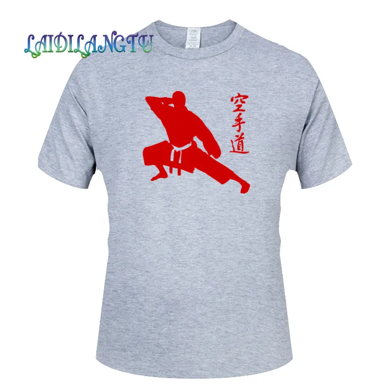 

Free Shipping mens t shirts fashion 2019 Karate High Quality Print Fashion Short Sleeve T Shirt Men Casual T-Shirts