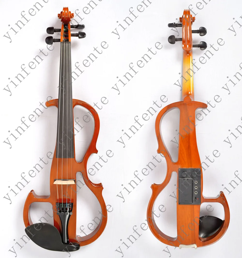 Скрипка новая 4/4 электрическая скрипка из цельной древесины бесшумные тонкие