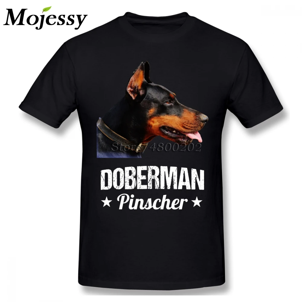 Германия Doberman Pinscher футболка для мужчин плюс размер 5XL пара футболка|Мужские