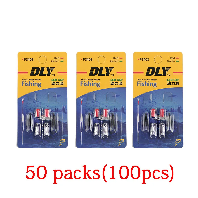 50 packs red 10/20/60/100 pcs CR311 Electronic Light stick Set LED Light+ CR311 Green/Red Glow Stick Night Fishing Accessory B200 - Цвет: 50 packs red