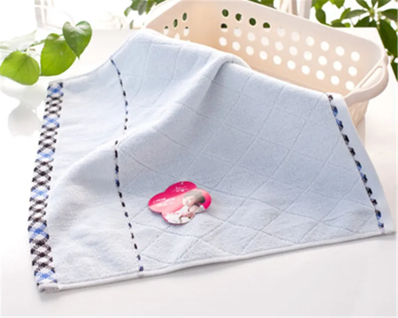 SBB Whole cotton face Towel wholesale 32 strands of cotton super absorbent towel soft Twistless yarn facecloth Wholesale gift - Цвет: Синий