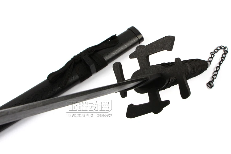 Блич Ичиго Куросаки Tensa Zangetsu Zanpakuto деревянный меч оружие реквизит для аниме шоу и рождественских новогодних костюмов Вечерние