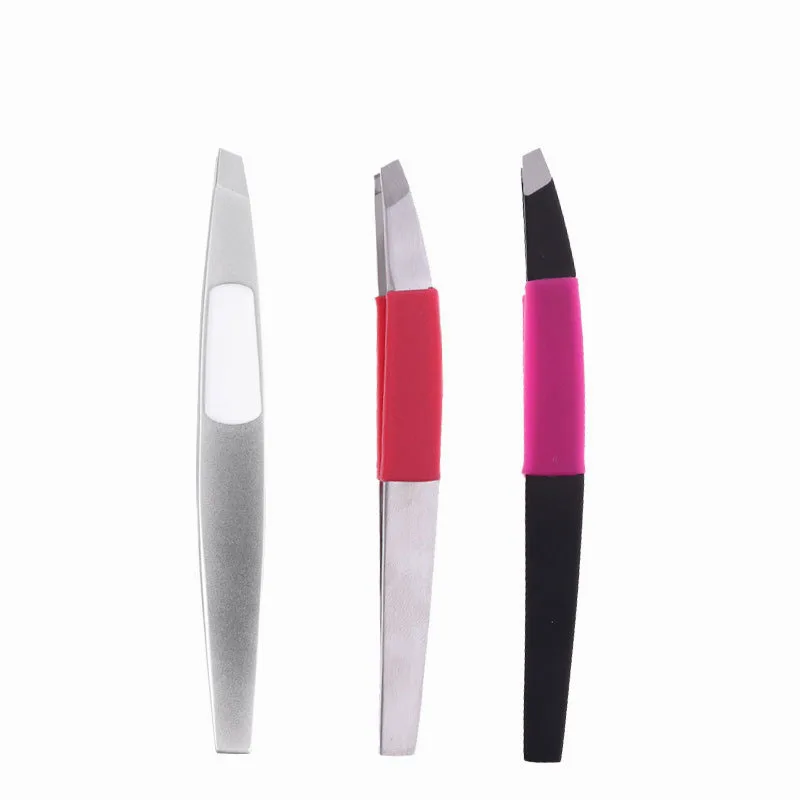 Силиконовые щипцы для бровей из нержавеющей стали удобные Скошенные уплотненный