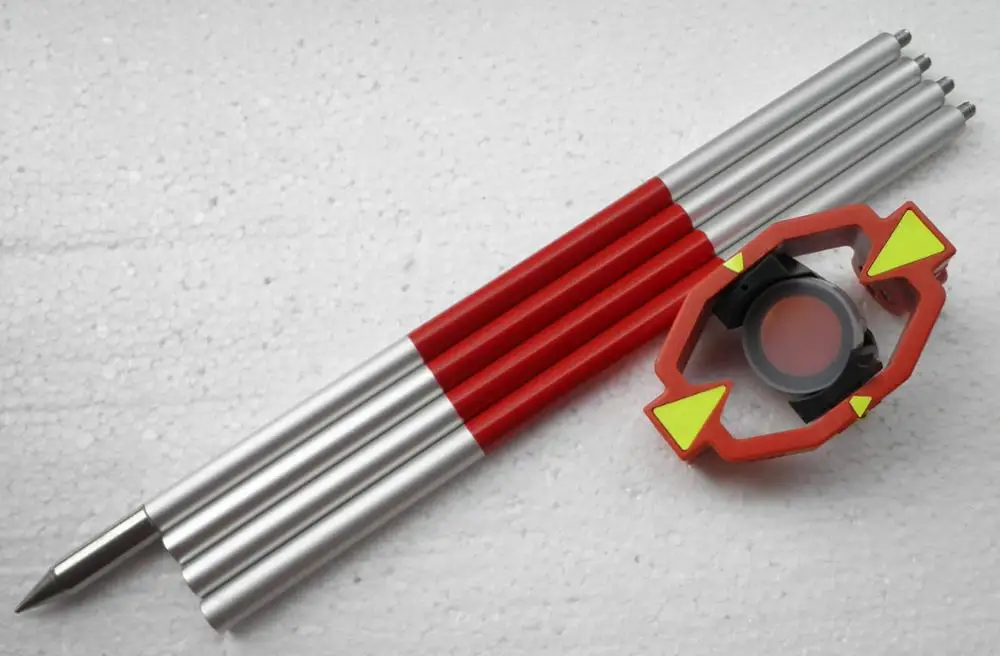 

Brand New mini Prism with 4 Poles For Total Stations prism constant 0/-30mm