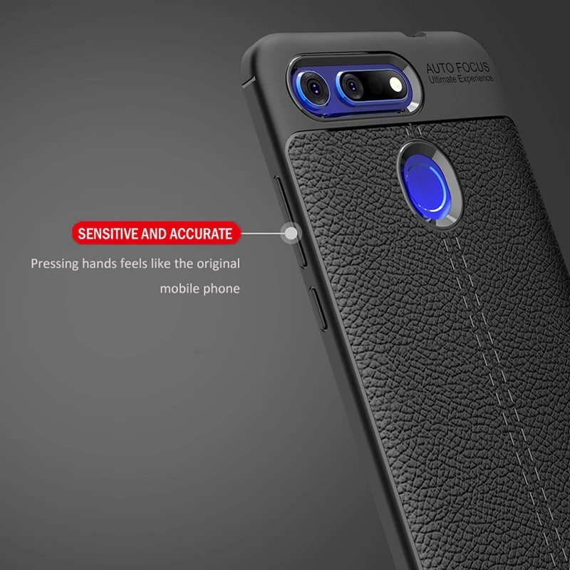 Soft Silicone Case for Huawei Honor 10 9 Lite 8X Lichi Pattern Phone Y9 2019 Play 8C Magic 2 V20 V10 Cover |