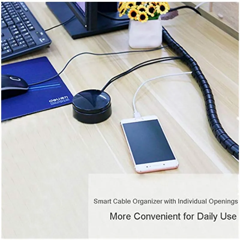 Многоразовый Кабельный органайзер защита для управления проводом намотка
