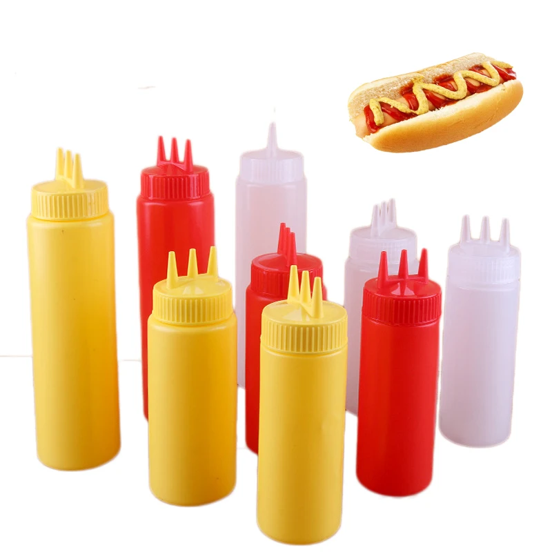 3 шт. бутылка диспенсер для соуса горчичного цвета|Столовые сервизы| |