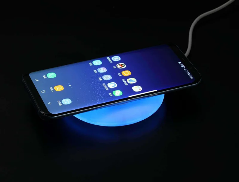 20 шт. D5 Быстрое беспроводное зарядное устройство Qi для Samsung Galaxy S7 edge S8 S9 Plus iPhone 8 X XS