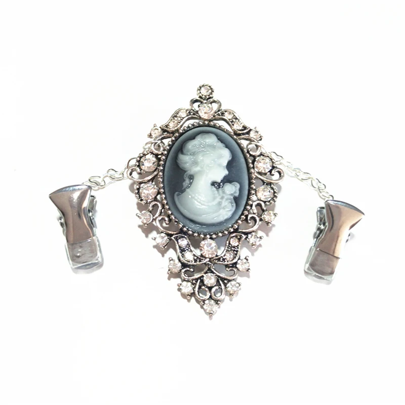 Женский кардиган Rhinstone Cameo заколка для свитера брошь булавка винтажное женское