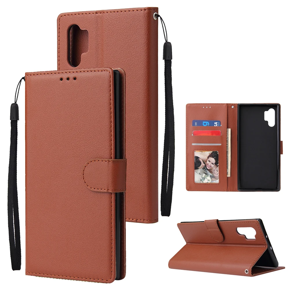 Кожаный чехол-книжка для Samsung Galaxy Note 8 9 10 Pro A50 A30 A10 A20 A40 A70 A20e S7 S8 S9 S10E S10 Plus | Мобильные