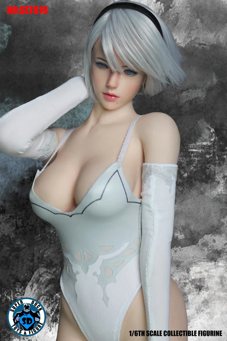 Супер утка SET019 1/6 Косплэй ноль 2B сестры одежда + робот комплект для детей