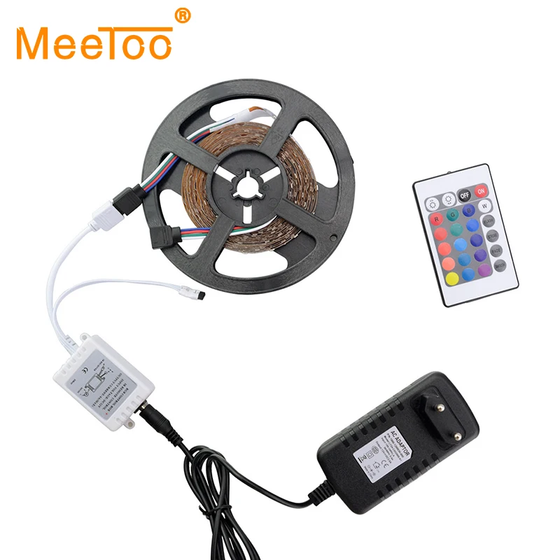 Комплект светодиодных лент 5 м 10 15 3528 SMD RGB гибкая лента Светодиодная 60LED/M IP20 IP65