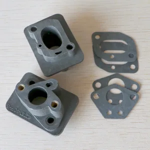 2 шт. 40-5 43CC 52CC кусторез впускной коллектор база для карбюратора соединитель, приемная труба, адаптер для карбюратора