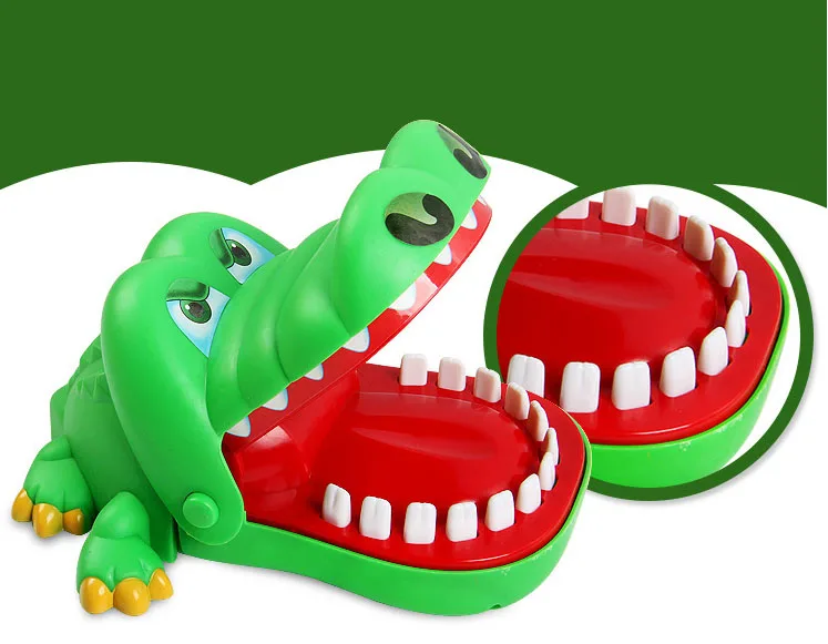 Лидер продаж 1 шт. Творческий розыгрыши рот зуб аллигатора вручную детская Семья