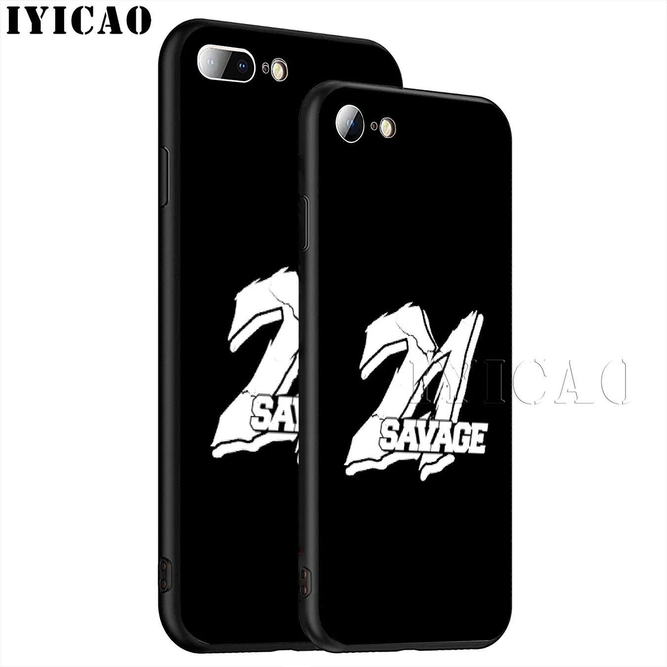 IYICAO 21 Savage Soft Silicone Phone Case for iPhone XR X XS 11 Pro Max 6 6S 7 8 Plus 5 5S SE 10 TPU Black Cover |