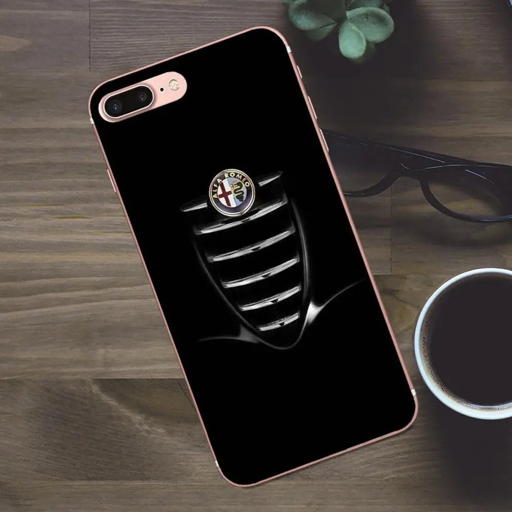 Мягкий живой телефон с логотипом Alfa Romeo для Huawei G8 Honor 5C 5X 6 6X 7 8 9 Y5II Mate P7 P8 P9 P10 P20 Lite Plus