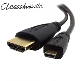 

(100pcs/lot) Micro HDMI to HDMI male cable 1.8m 3m 9m 6ft 10ft 30ft