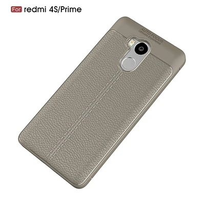 Для Xiaomi Redmi 4 Pro Prime чехол Litchi кожаный зернистый чехол из термополиуретана и силикона чехол s для Xiaomi Redmi 4 Pro Prime 3GB версия - Цвет: Gray