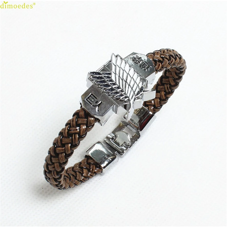Хит бренд атака на Титанов Shingeki No Kyojin Косплей браслет костюма ремешок руку|bracelet