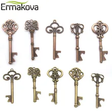 ERMAKOVA 5 шт. металлический скелет ключ открывалка для бутылок бутылка в форме черепа открывалка для свадебной вечеринки подарки для гостей деревенский Свадебный декор