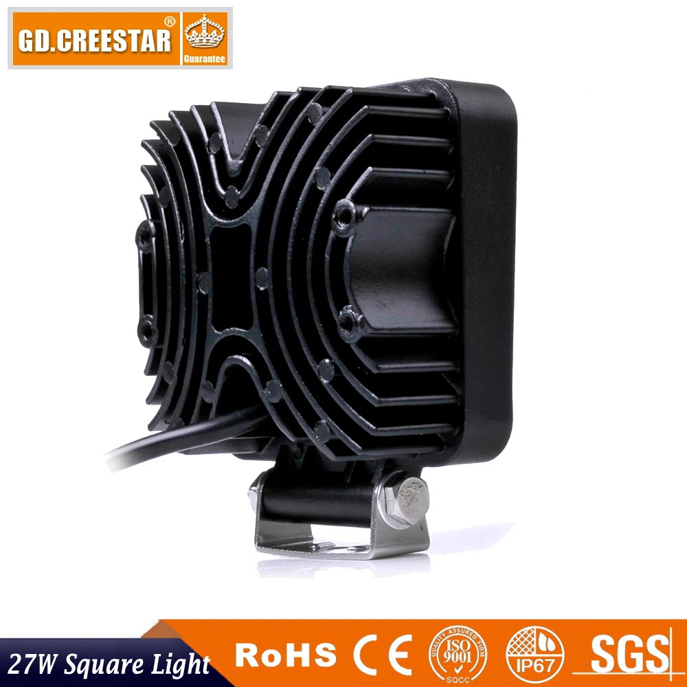 Квадратный светодиодный рабочий светильник 27 Вт 4 дюйма для грузовиков