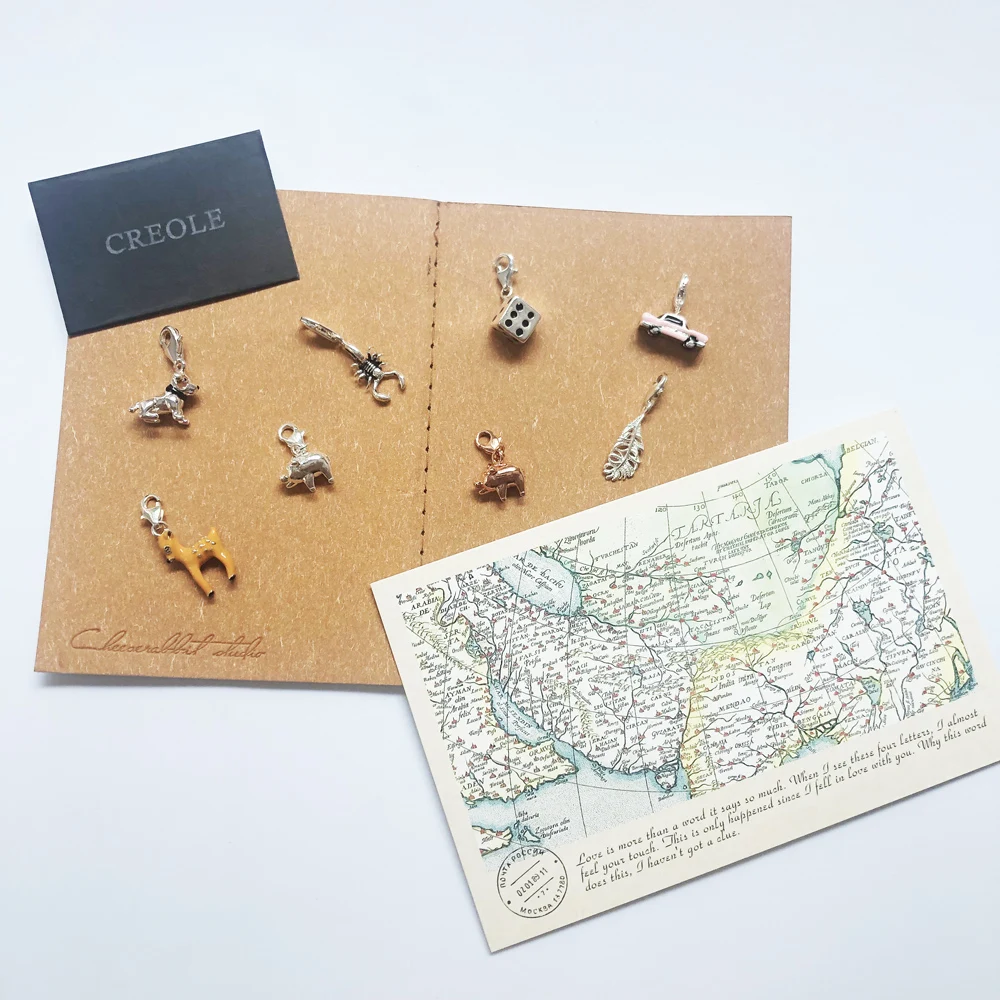 Кулон в виде скорпиона Розового автомобиля оленя собаки свиньи поросенка летнее