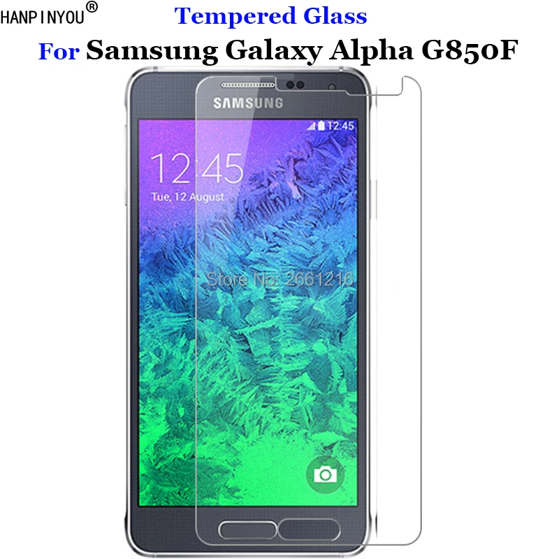 Закаленное стекло 9H 2.5D для Galaxy Alpha G850 Премиум Защитная пленка экрана Samsung G850F G850T