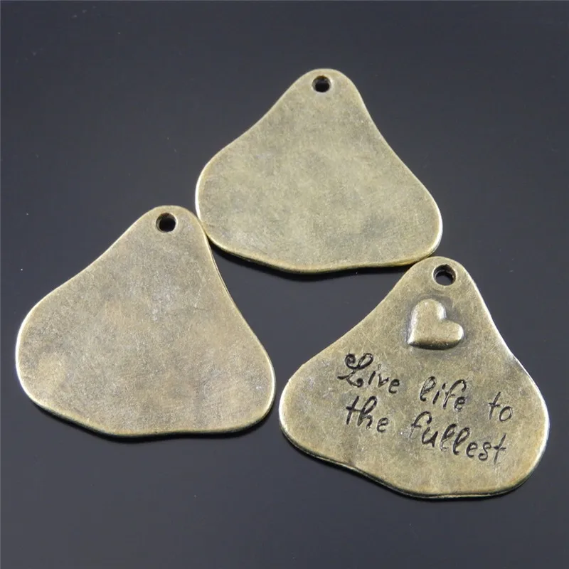 15 шт. античная бронза очарование нерегулярные Симпатичные английских слов