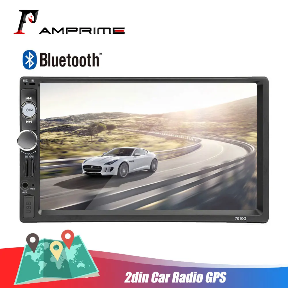 AMPrime Авторадио 2din автомагнитола gps навигация Bluetooth Автомобильный мультимедийный