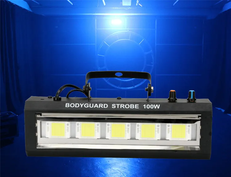 

Hot Sale LED White Color Strobe Lamp 100W High Power Auto Running Sound Control Strobe Light Bar Stage Lighting Flash Lights