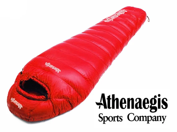 Athenaegis 400 г белый гусиный пух наполнитель может быть соединен Мумия ультра-светильник гусиный пух спальный мешок