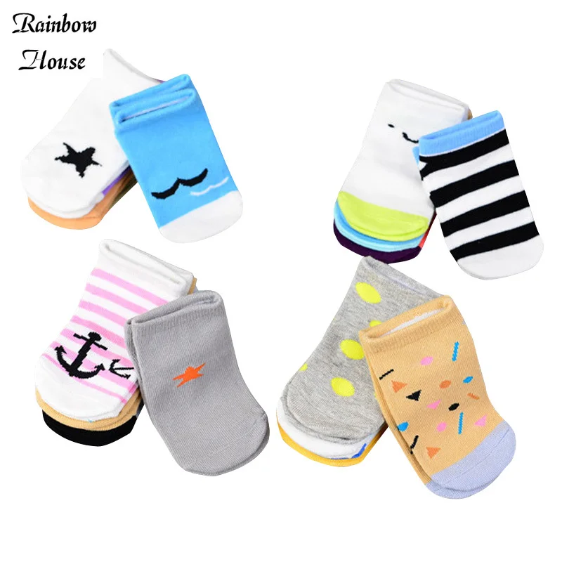 Новый 2016 Детские Носки Мальчик Моды Британский Стиль Для Детей Повседневная Ромб