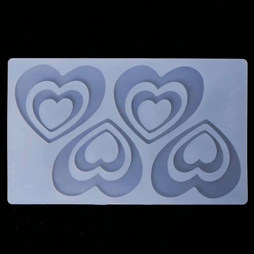 Горячие DIY 3D Любовь Сердце силиконовые формы шоколада формы для выпечки на день рождения торт печенье украшения инструменты шоколадная форма трафарет Маффин Пан