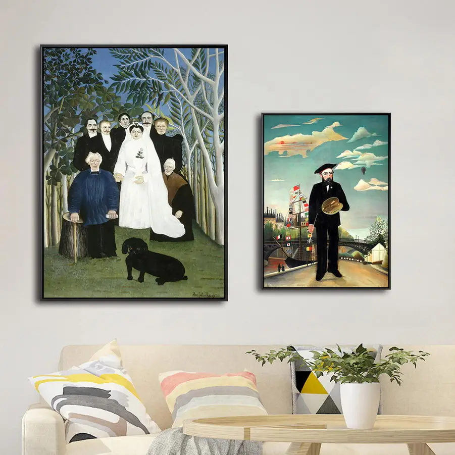 Home Decoration Print Canvas Art Wall Pictures Poster Printings Paintings French Henri Rousseau Carnival Night | Дом и сад