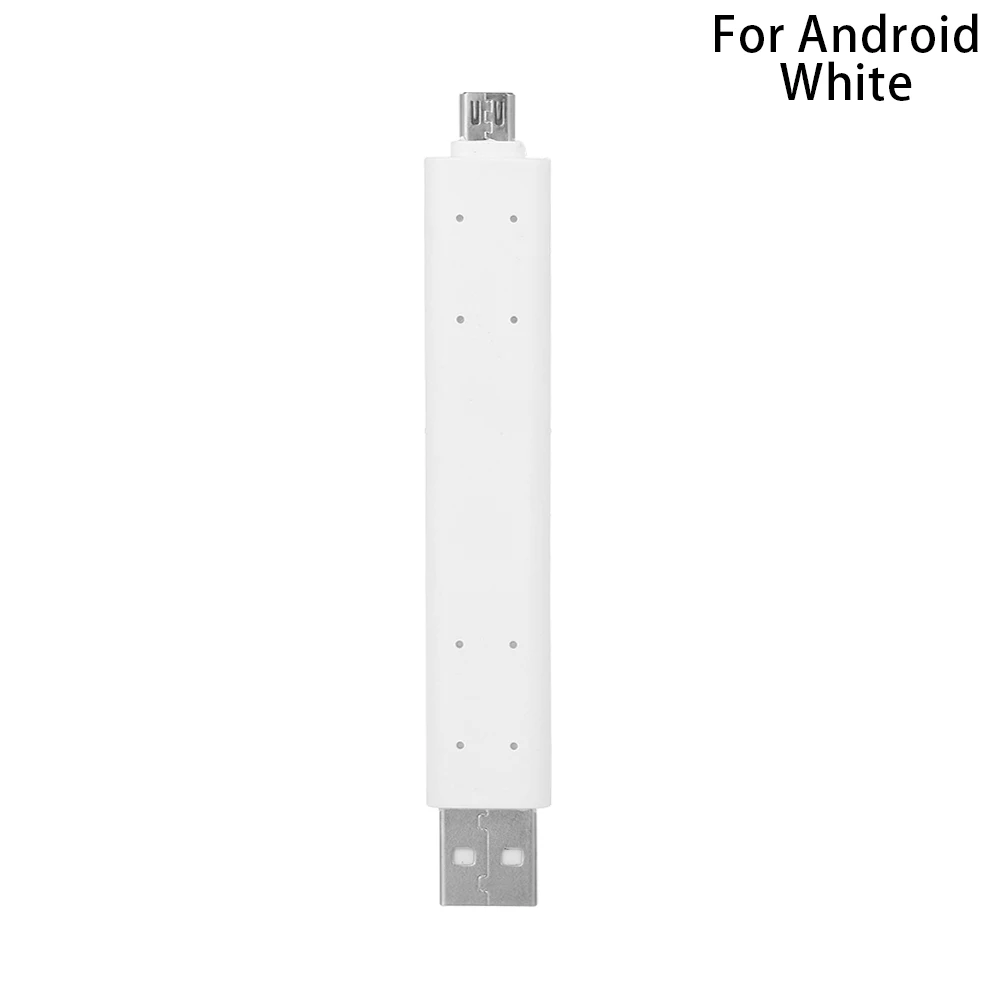 For Android white 1 шт. мини гибкая пластиковая подставка USB кабель для зарядки и передачи данных Автомобильный держатель для жесткого провода гибкий для Iphone Android - Название цвета: For Android white