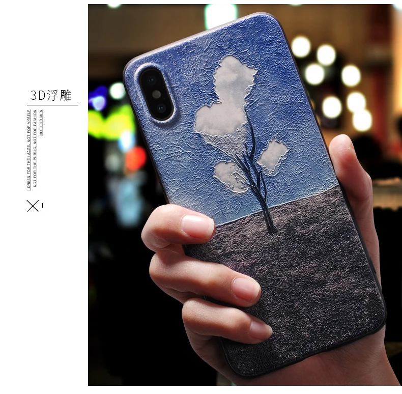For iphone 11 Pro Max 7 8 7plus 8plus Case Cover For iphone X XS XR 7 8 6 s Plus Case For iphone xs max 5 5s se Case Black 3d