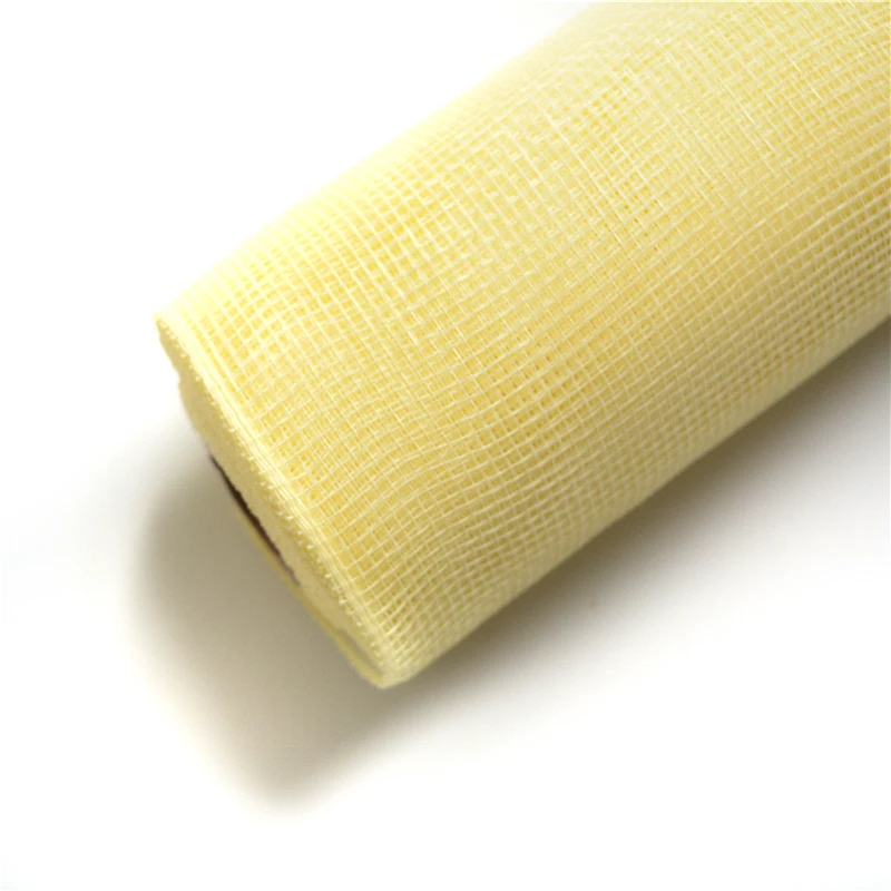 Yellow Сетка кружева Корейская оберточная бумага марля цветок подарочная упаковка поставки простой цвет цветочный букет цветочное украшение 10 ярдов - Цвет: Yellow