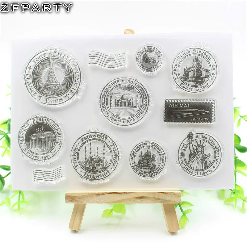 ZFPARTY почтовый штамп прозрачный силиконовый штамп/печать для DIY