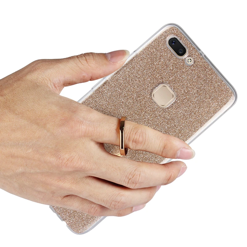 loovedwj For VIVO X20 Case Soft TPU Cover Clear Rings Bling Mobile Phones Cases Covers | Красота и здоровье