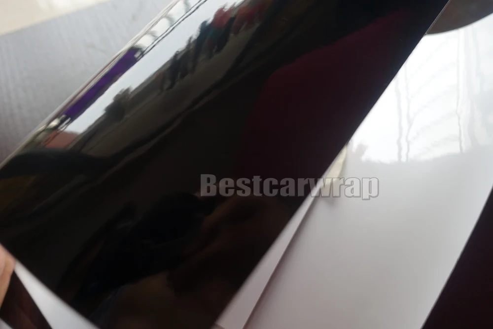 Ультраглянцевая Черная Виниловая пленка с 3 слоями синяя блестящая для