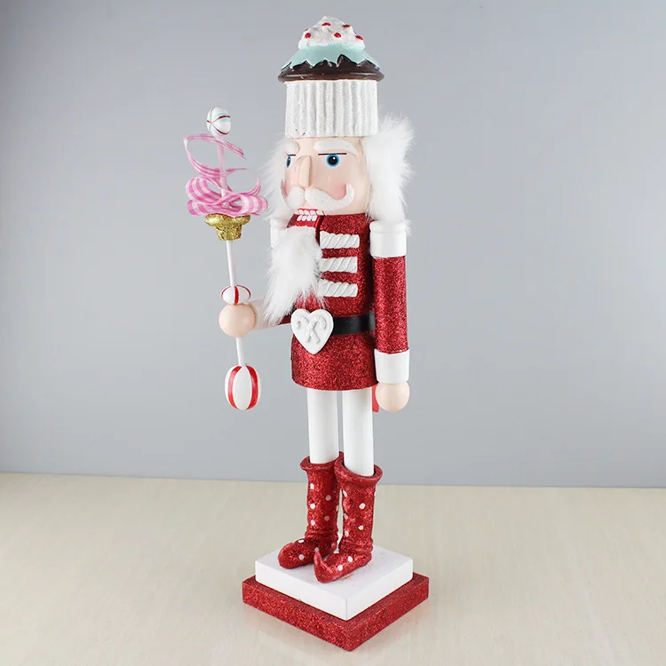 Wooden Nutcracker Model Ornaments Furnishing Articles Carving Paintings Desktop Crafts Home Decoration Accessories Gifts | Дом и сад