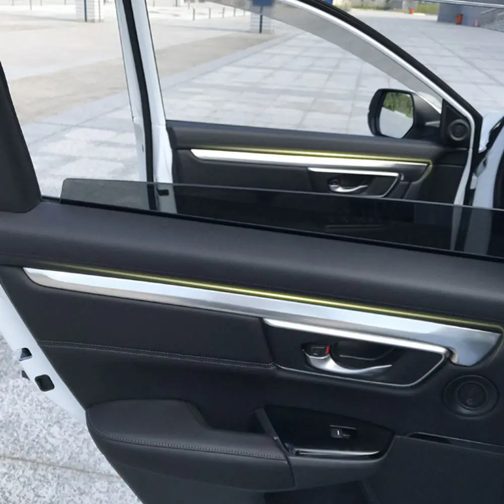 Подходит для Honda CRV CR-V 2017 4 шт. Внутренняя дверь планка панель Накладка полоса из