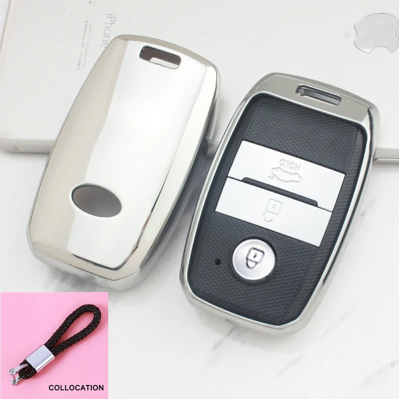 Новинка Мягкий ТПУ смарт-чехол для ключа стайлинга автомобиля чехол Kia KX3/ KX5/ K3S/ RIO/